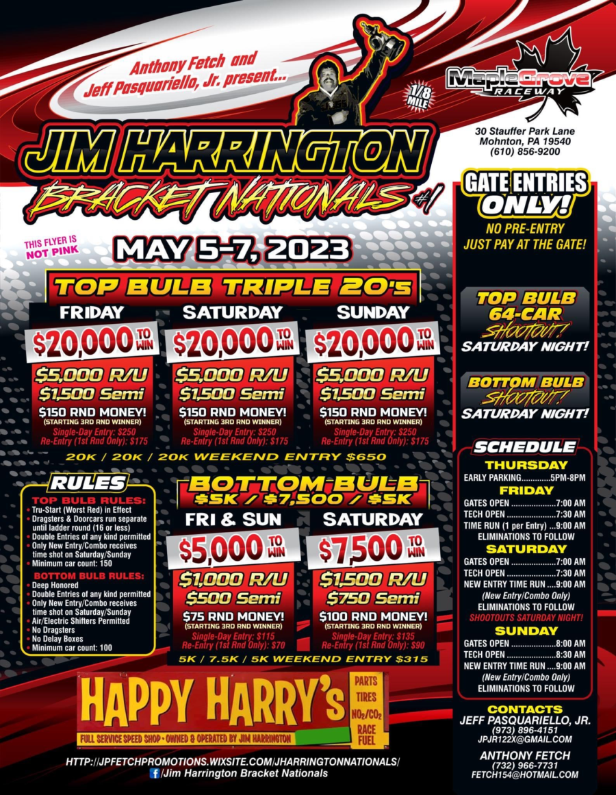Jim Harrington Bracket Nationals Maple Grove Raceway