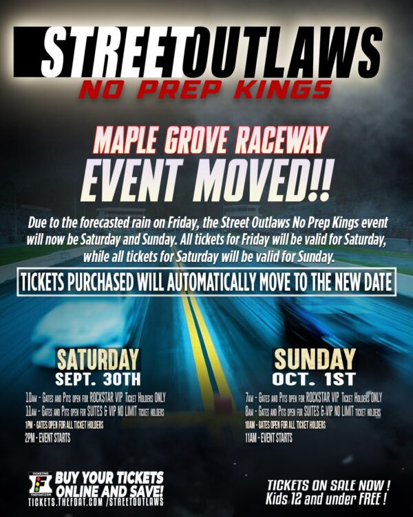 Street Outlaws No Prep Kings Maple Grove Raceway